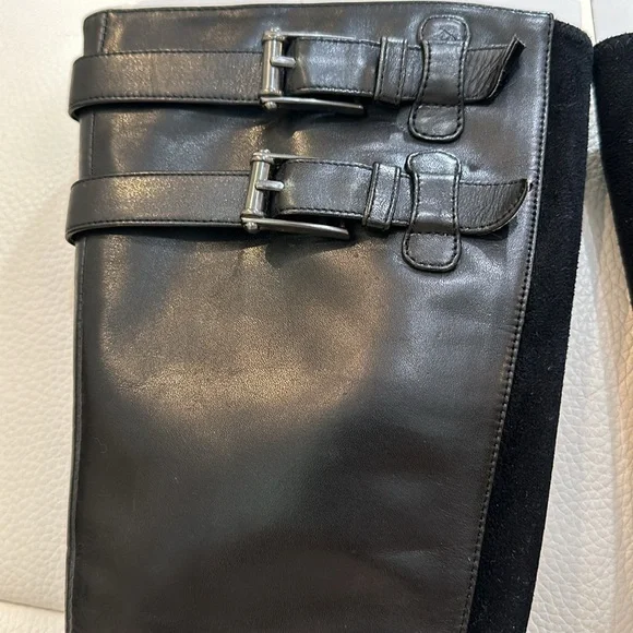 Cole Haan BLACK AIR JALISA TALL BOOT with Zip Closure in Size 4.5 В - Picture 10 of 17